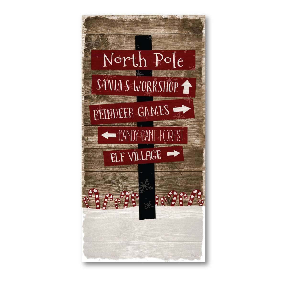 North Pole Gallery-Wrapped Canvas Wall Art