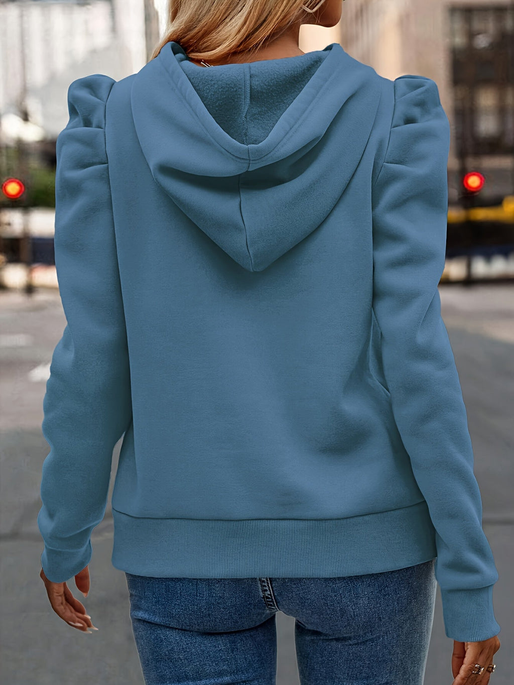 Lenora | Puff-Sleeve Hoodie