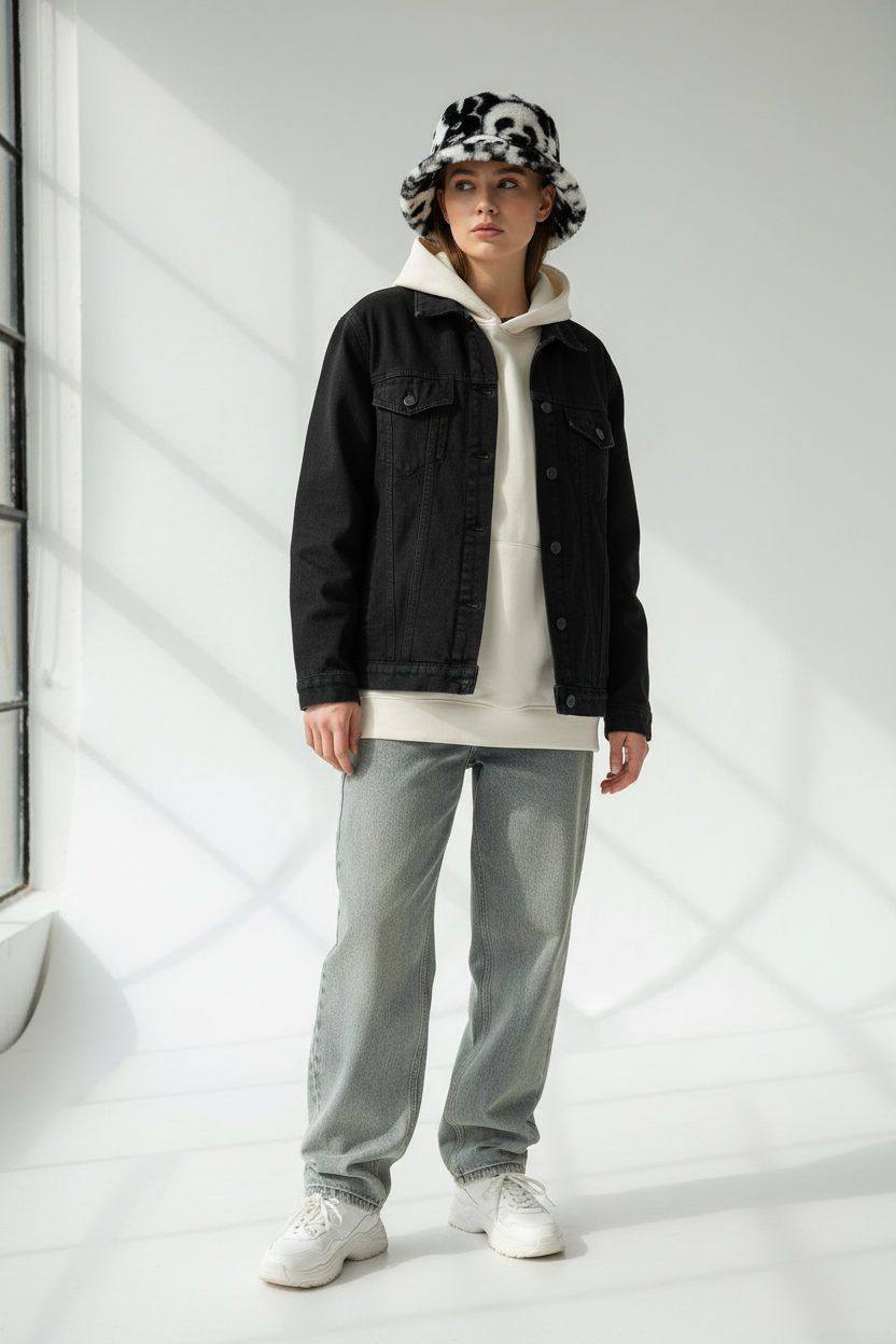 Panda Pattern Plush Bucket Hat – Foldable, Warm, All-Season