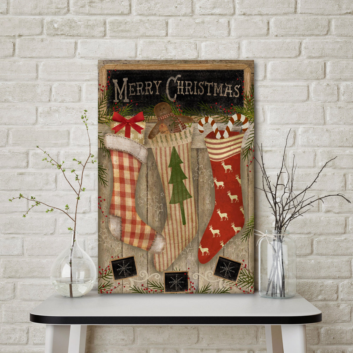 Christmas Stockings Gallery-Wrapped Canvas Wall Art