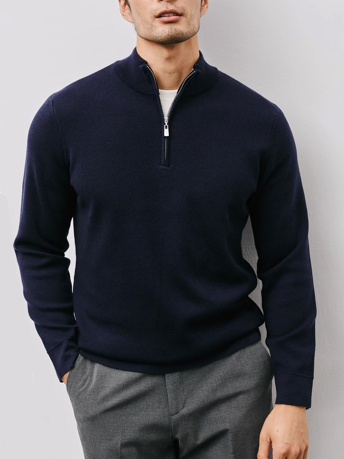 Silas | Refined Half-Zip Sweater