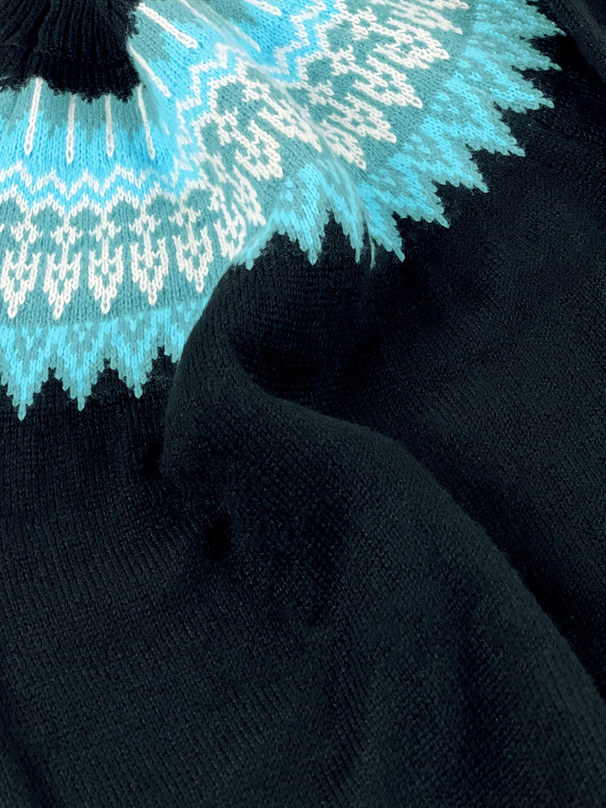 Sylvia | Grobstrick-Jacquardpullover mit Rundhalsausschnitt