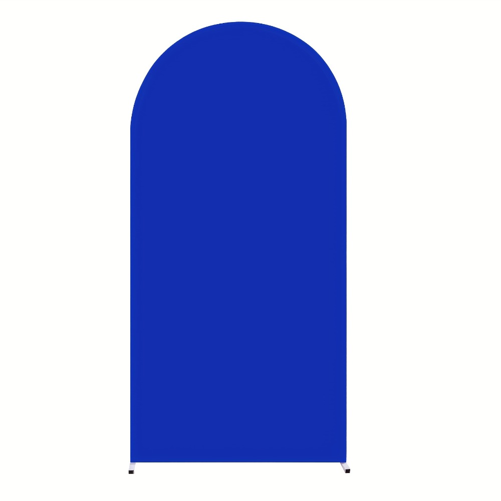Six-Foot Fitted Arch Photography Backdrop Cover in Navy Blue or Royal Blue for Compatible Frames