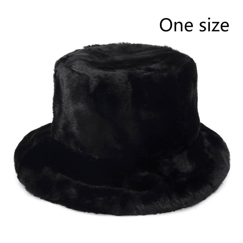 Thompson Faux Fur Adjustable Bucket Hat for Adults