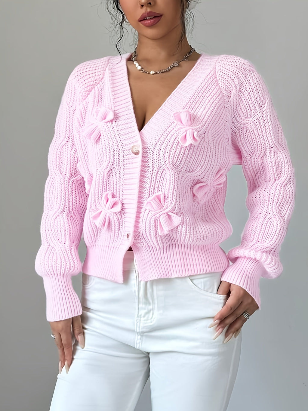 Primrose | Cardigan mit Schleifen-Detail