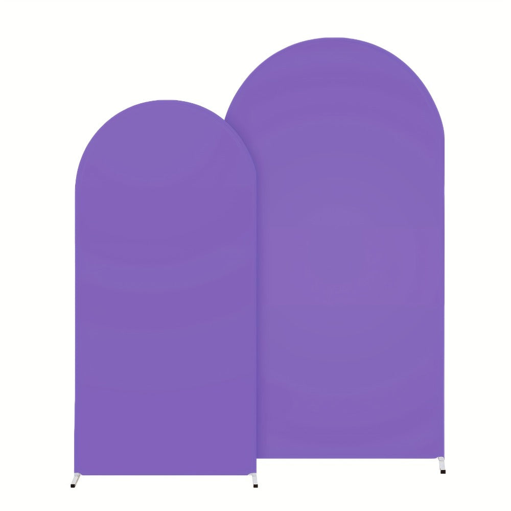 Two-Piece Fitted Arch Photography Backdrop Cover Set for 6-Foot and 6.6-Foot Compatible Frames