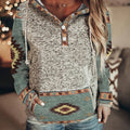 Serena | Hoodie mit Druckknöpfen im Western-Stil