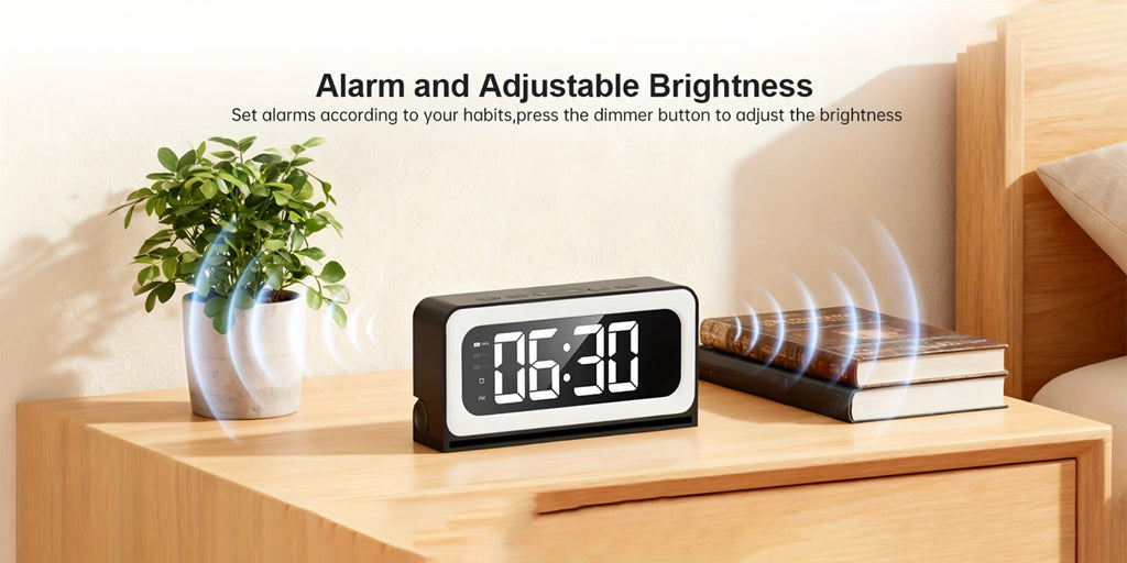 Security Camera 2K Clock-Format Model with Dual-Band WiFi, Color Night Vision, Motion Detection and Two-Way Talk