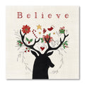 Believe Reindeer Gallery-Wrapped Canvas Wall Art