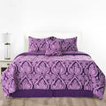 5-Piece Comforter Set – Down Alternative Reversible Quilted Bedding with Bed Skirt & Pillow Shams, Twin Queen King, All Seasons – 13 Colors