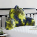 Reading Pillow with Arms - Camo Tie-Dye Plush Backrest Pillow for Bed, Sit-Up Support for Reading