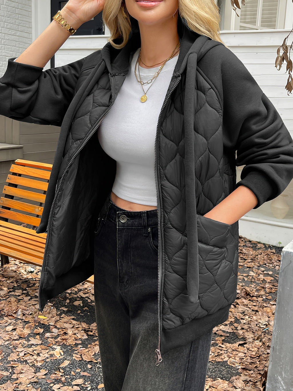 Helene | Gesteppte Kapuzenjacke