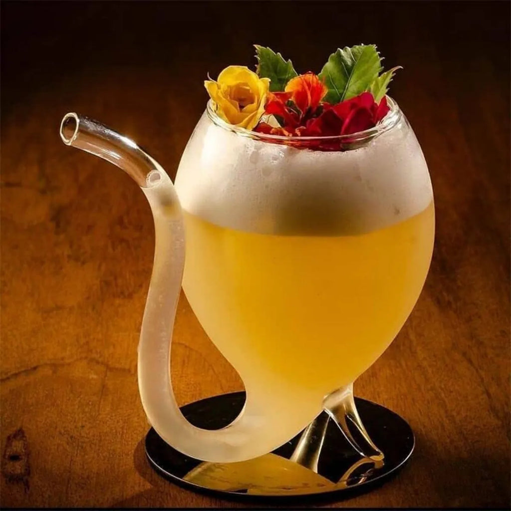Unique Snake Shape Glass Cocktail Cup