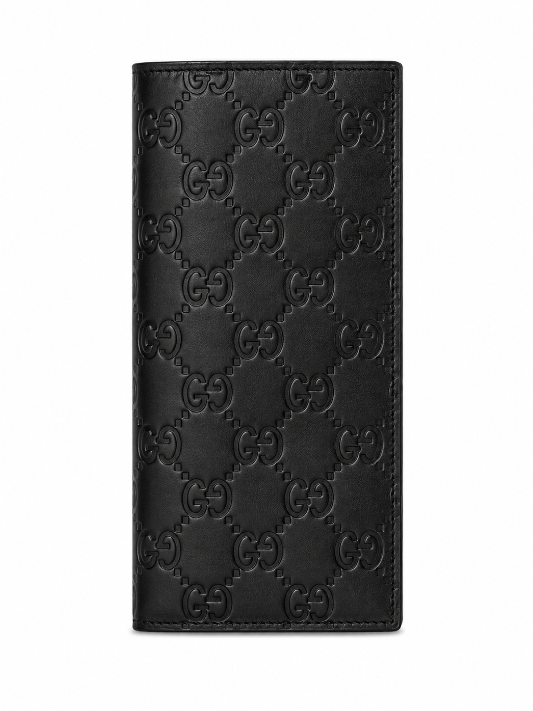 Gucci Signature Long Continental Wallet – GG Embossed Black Leather