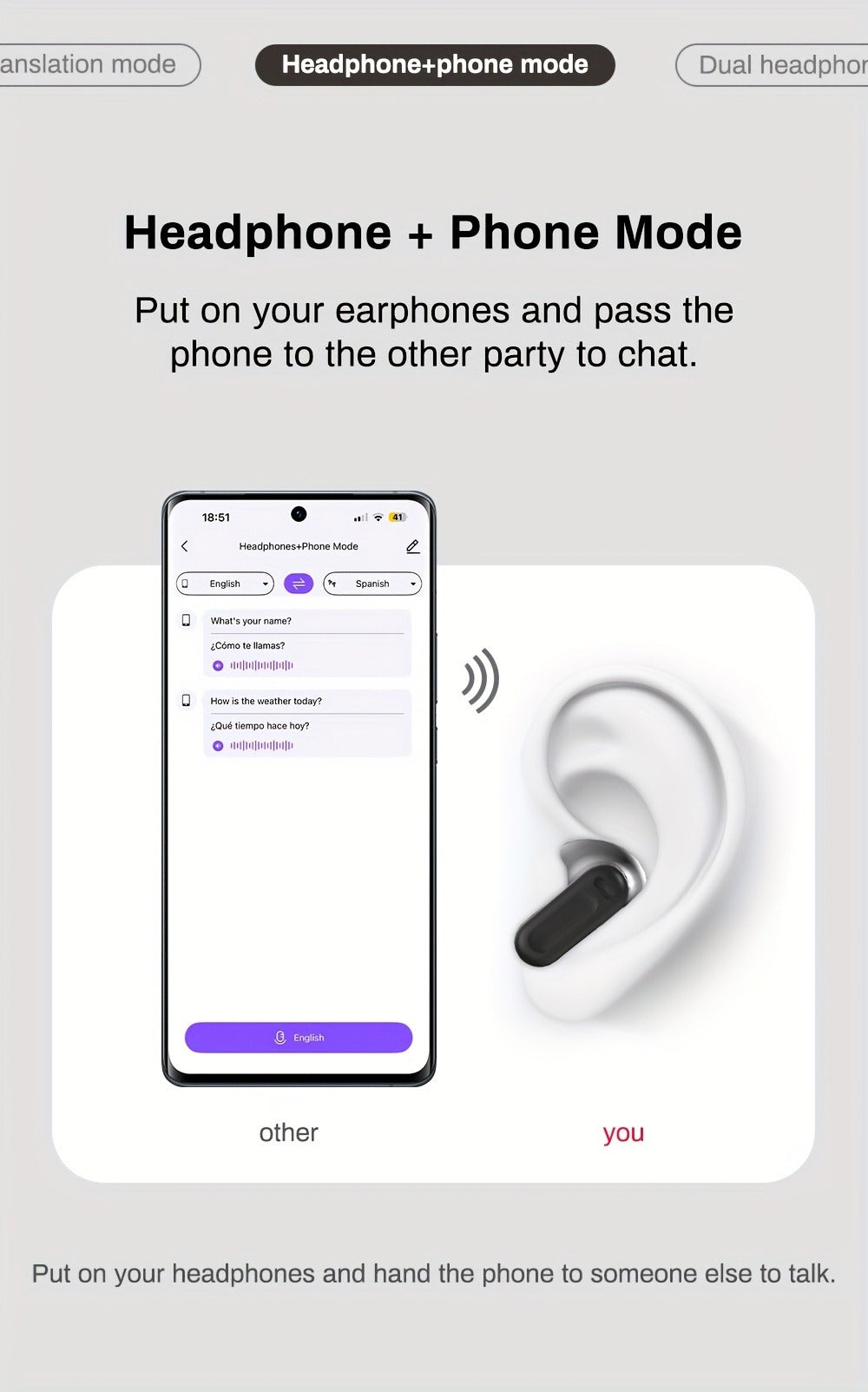 AI Translation Earphones Real-Time 134 Languages TWS Wireless Bluetooth Earbuds HTC NE20 HD for an Everyday Personal Care Routine