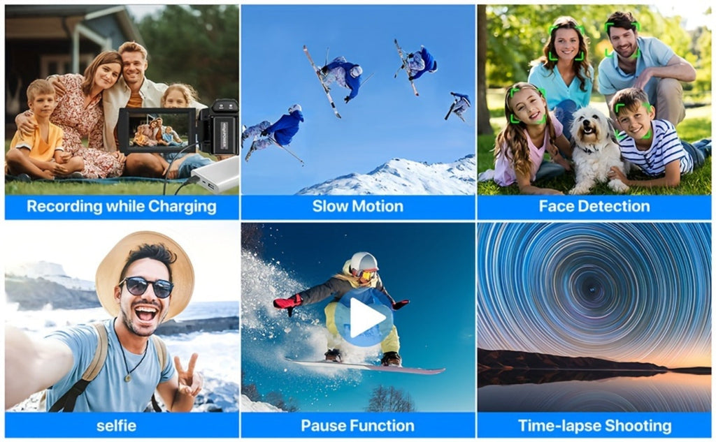 5K 30FPS Vlog Camera 48MP UHD WiFi with 16x Digital Zoom, IR Night Vision for an Everyday Personal Care Routine