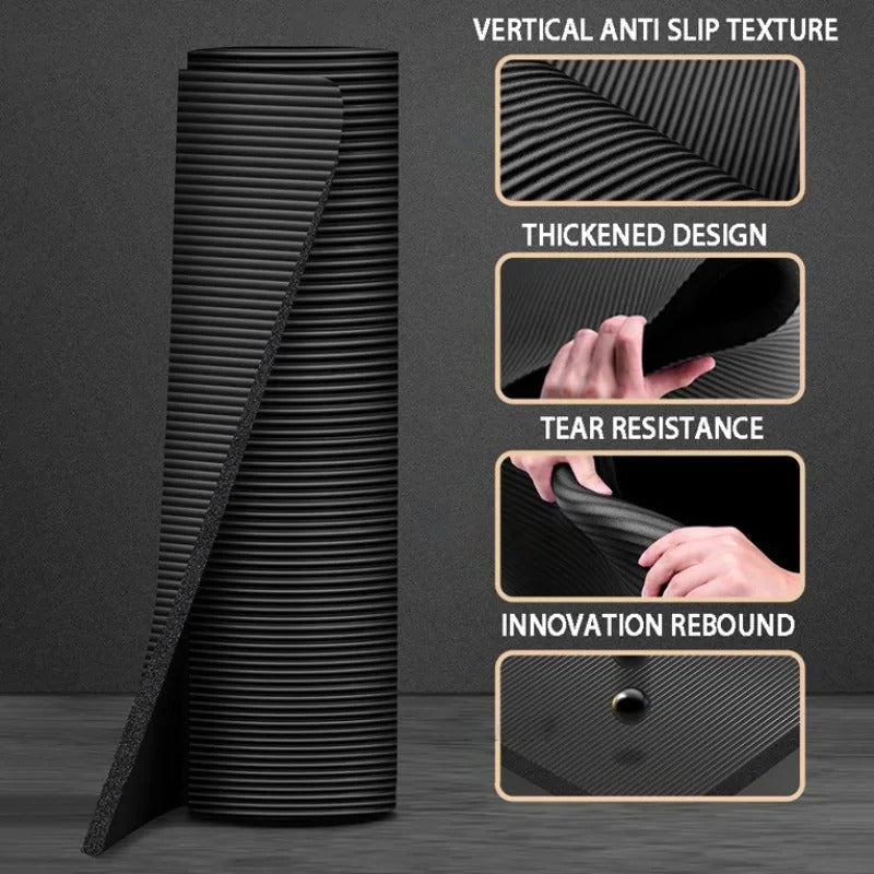 20mm Thick Yoga Mat, Extra Long 79 x 35-Inch Non-Slip Exercise Mat for Pilates, Stretching and Home Fitness