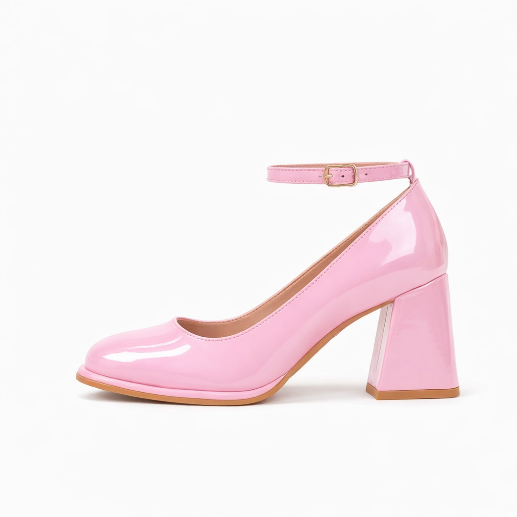 Celeste | Patent-Sandalen mit Blockabsatz