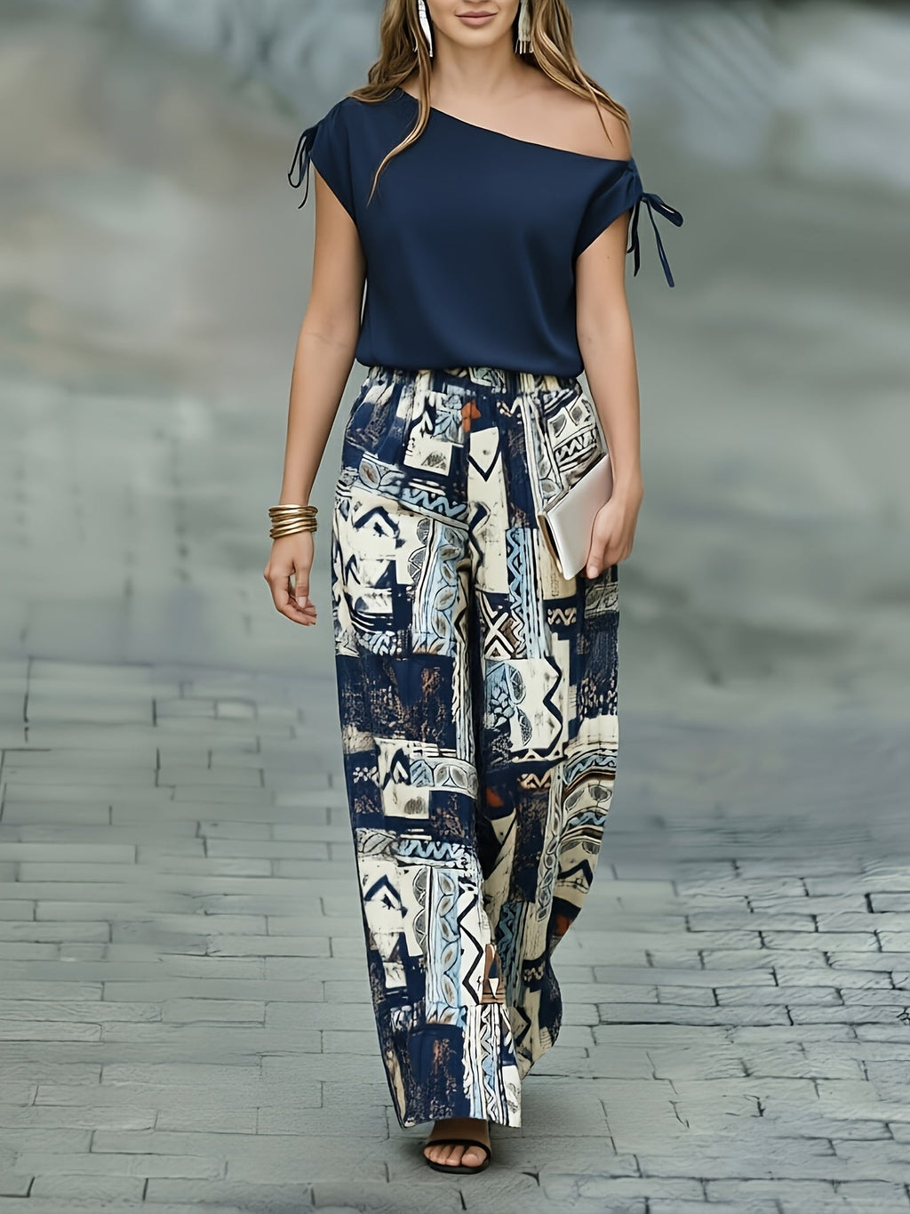 Corinna | Elegant Wide-Leg Two-Piece Set