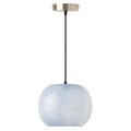 River of Goods Handblown Blue &amp; White Globe Shade Pendant
