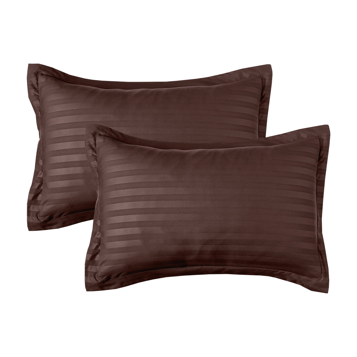 Elegant Comfort 8-Piece Dobby Stripe Comforter Set - Includes 4-Piece Sheet Set with Double Sided Storage Pockets