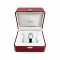 Cartier Baignoire Ladies Diamond Watch – Black Leather Strap