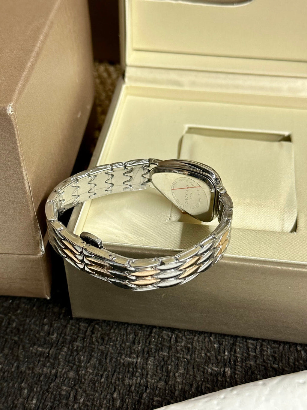 Bvlgari Serpenti Two-Tone Watch & Clover Bracelet Gift Set