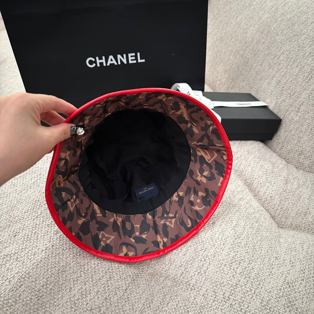Louis Vuitton Monogram Leopard Print Bucket Hat