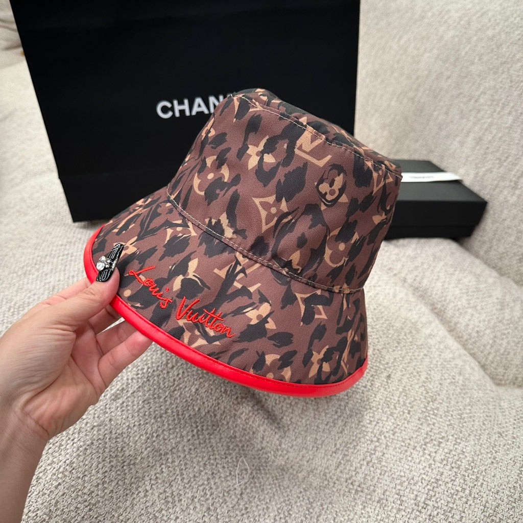 Louis Vuitton Monogram Leopard Print Bucket Hat