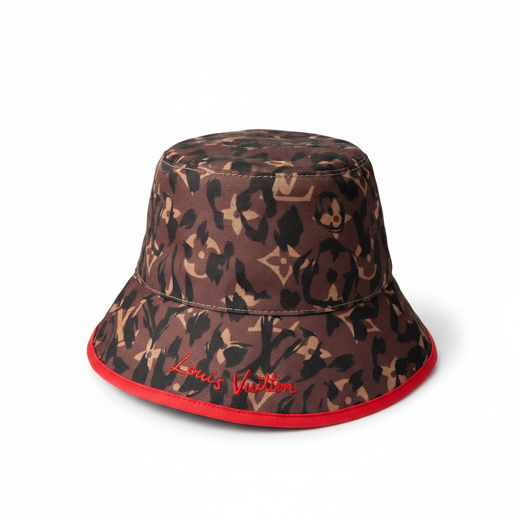 Louis Vuitton Monogram Leopard Print Bucket Hat