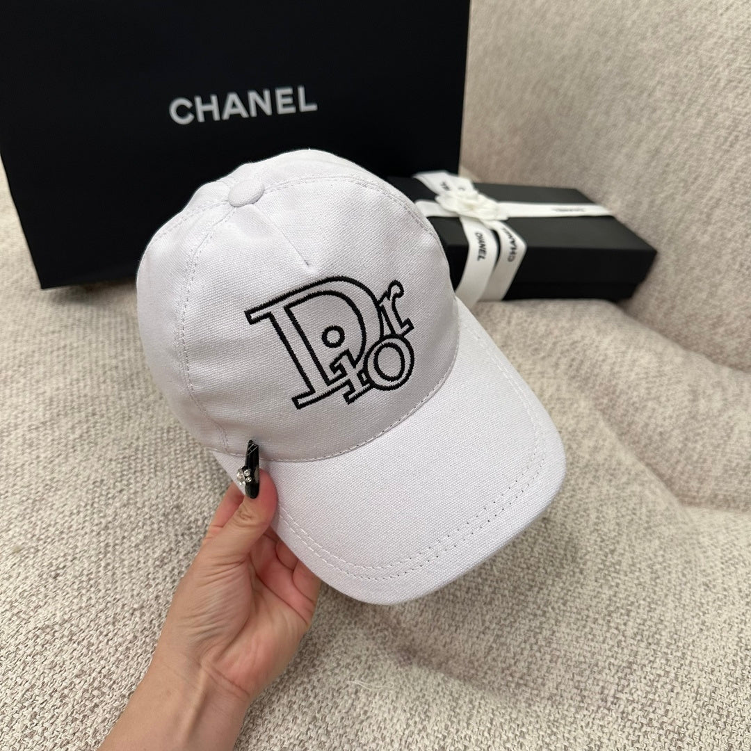 Dior Oblique Embroidered Logo Baseball Cap