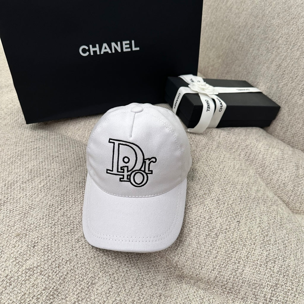 Dior Oblique Embroidered Logo Baseball Cap