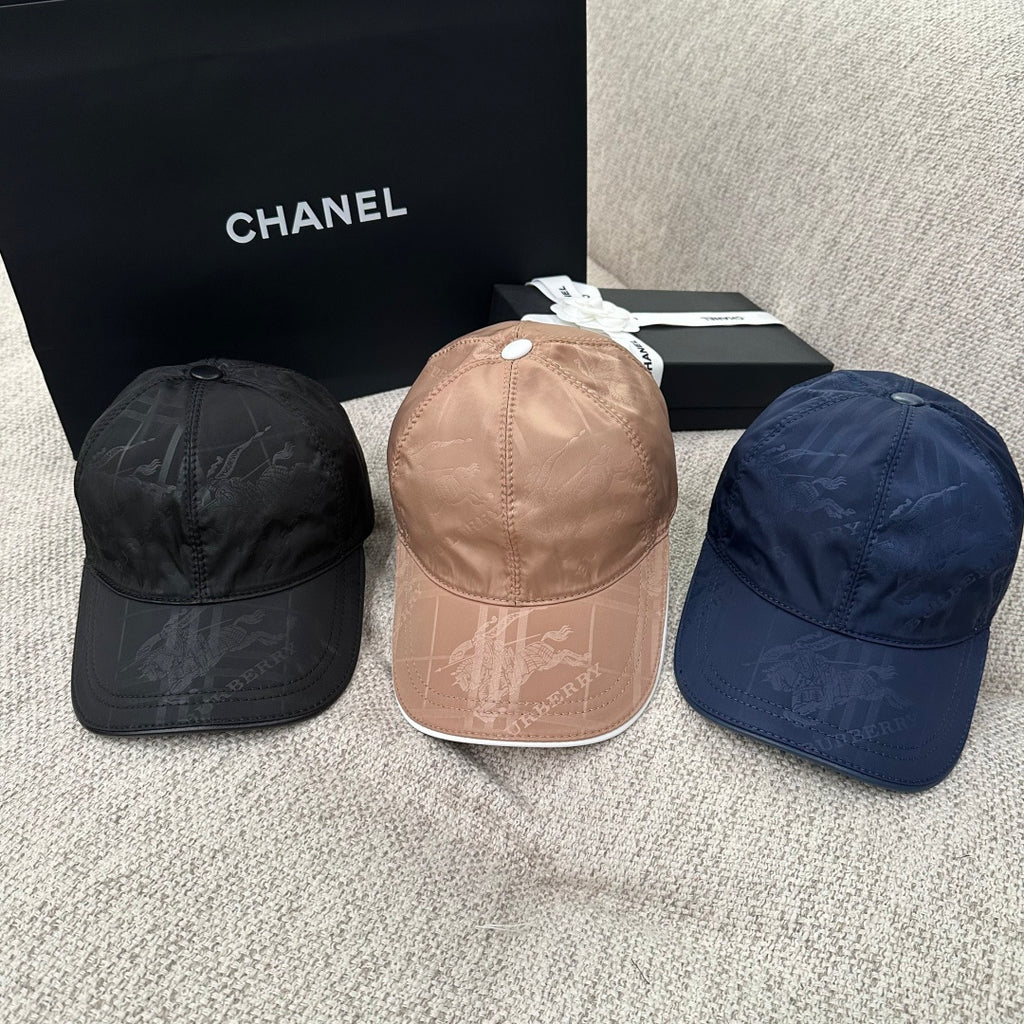 Burberry Check Jacquard Nylon Baseball Cap