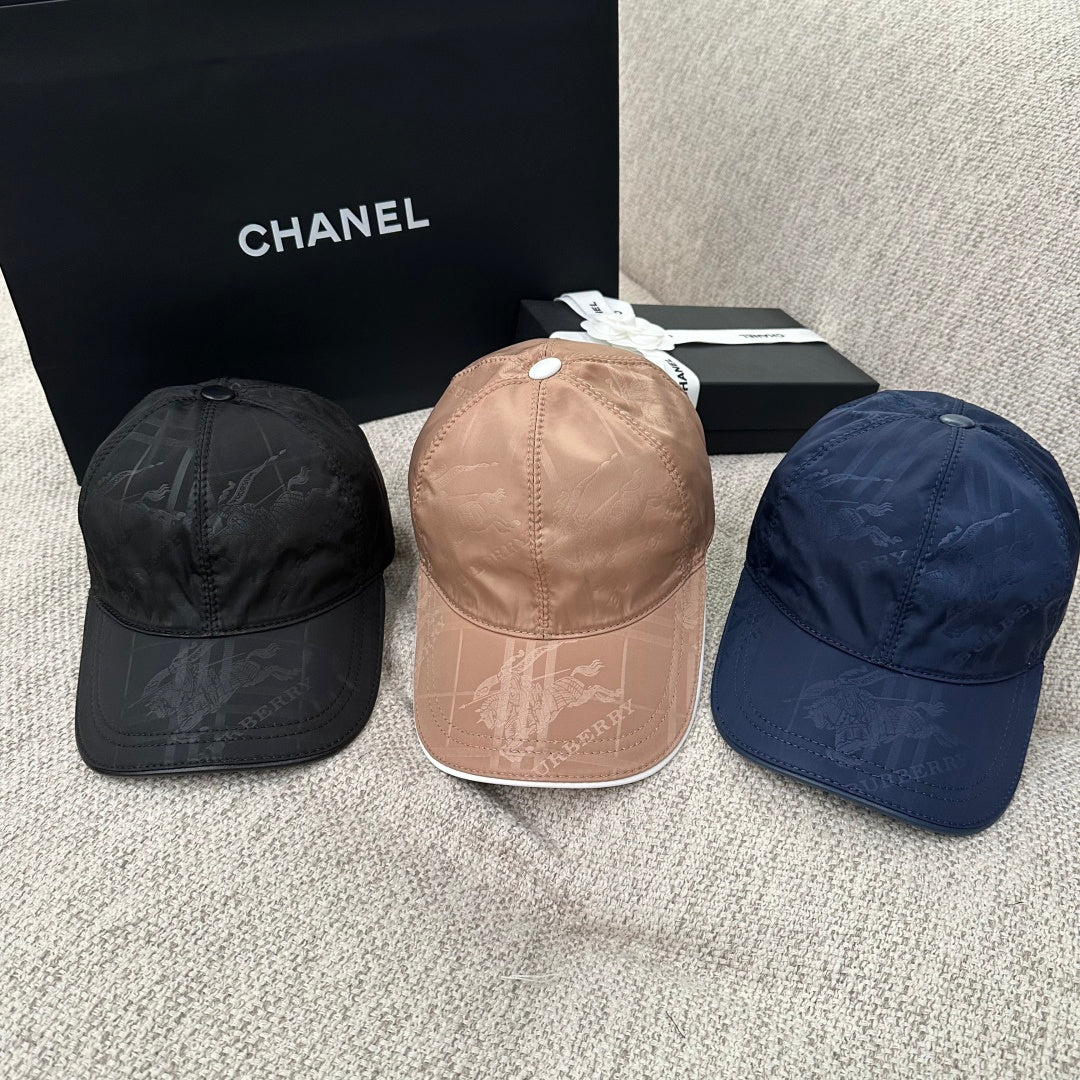 Burberry Check Jacquard Nylon Baseball Cap