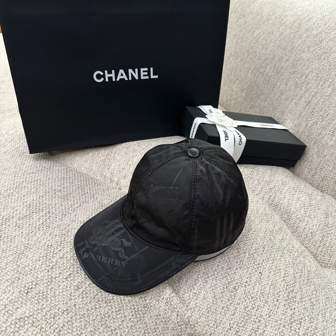 Burberry Check Jacquard Nylon Baseball Cap