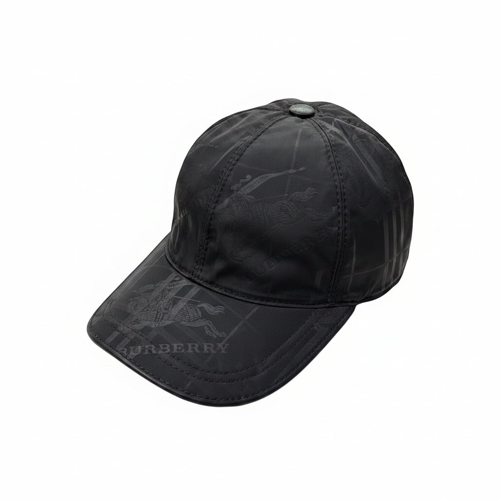 Burberry Check Jacquard Nylon Baseball Cap