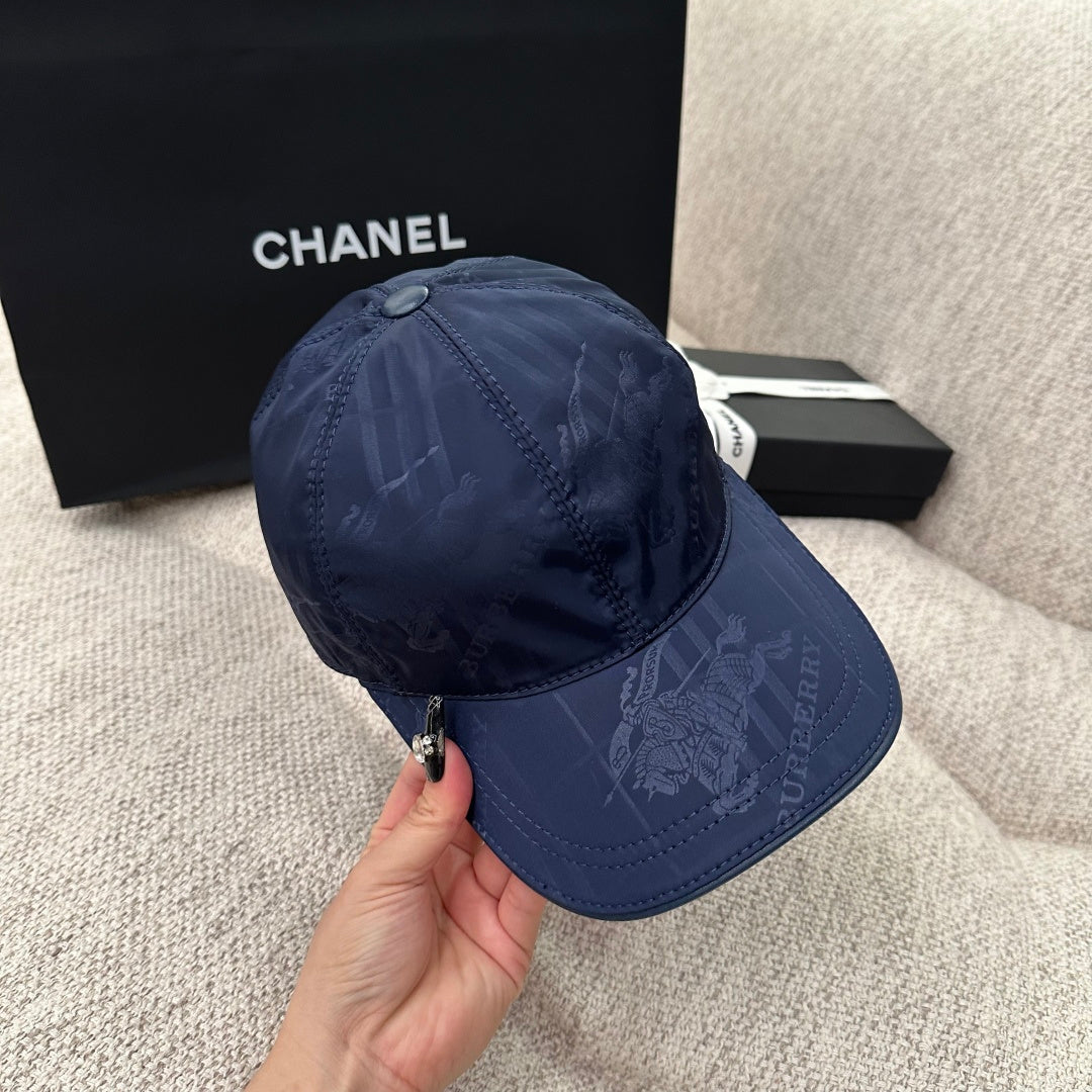Burberry Check Jacquard Nylon Baseball Cap