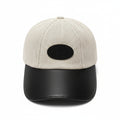 Chanel CC Logo Canvas & Leather Brim Baseball Cap