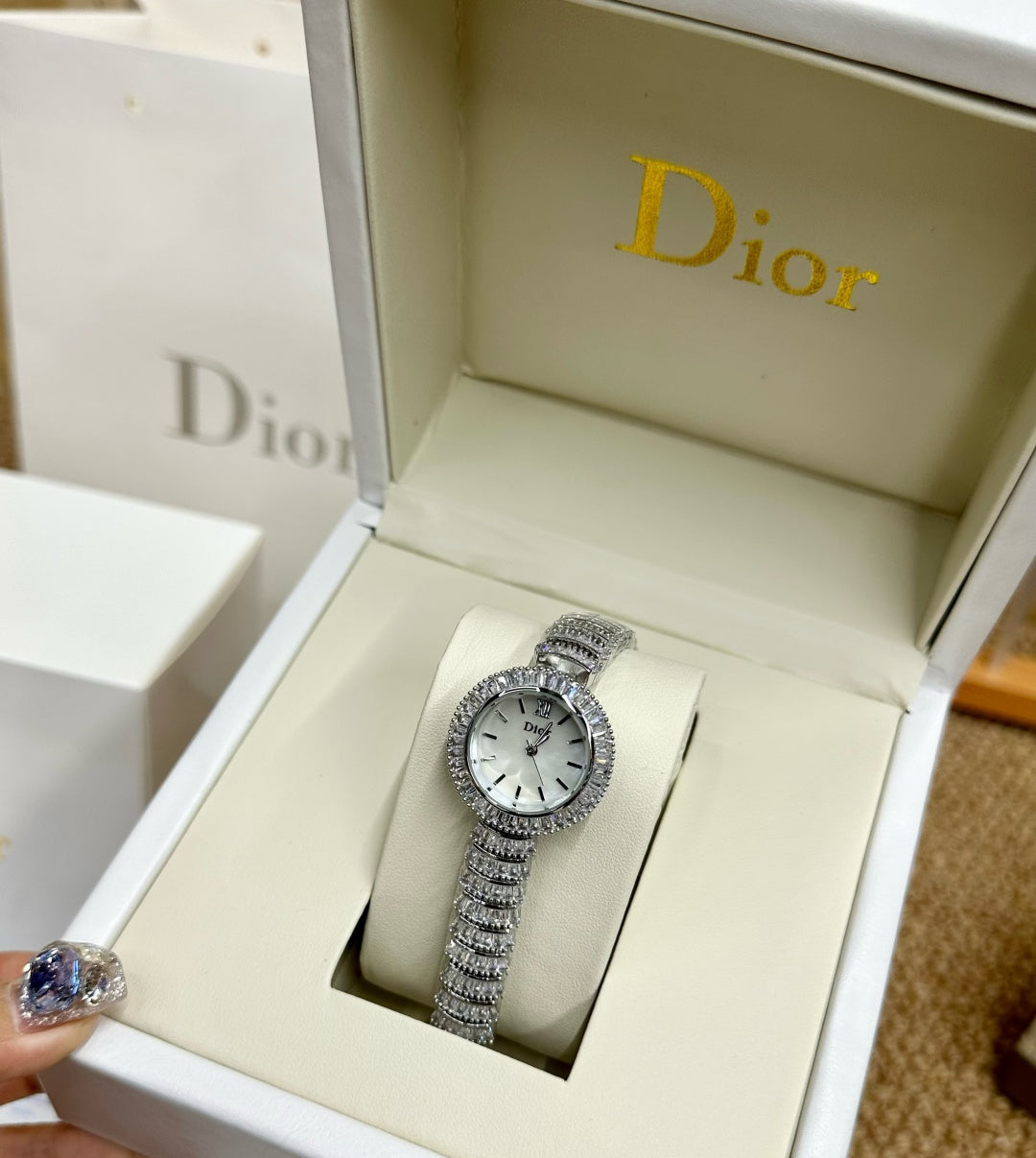 Christian Dior La Mini D de Dior Full Crystal Jewellery Watch
