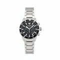 Emporio Armani Men's Diver Chronograph Watch – Silver Black Bezel