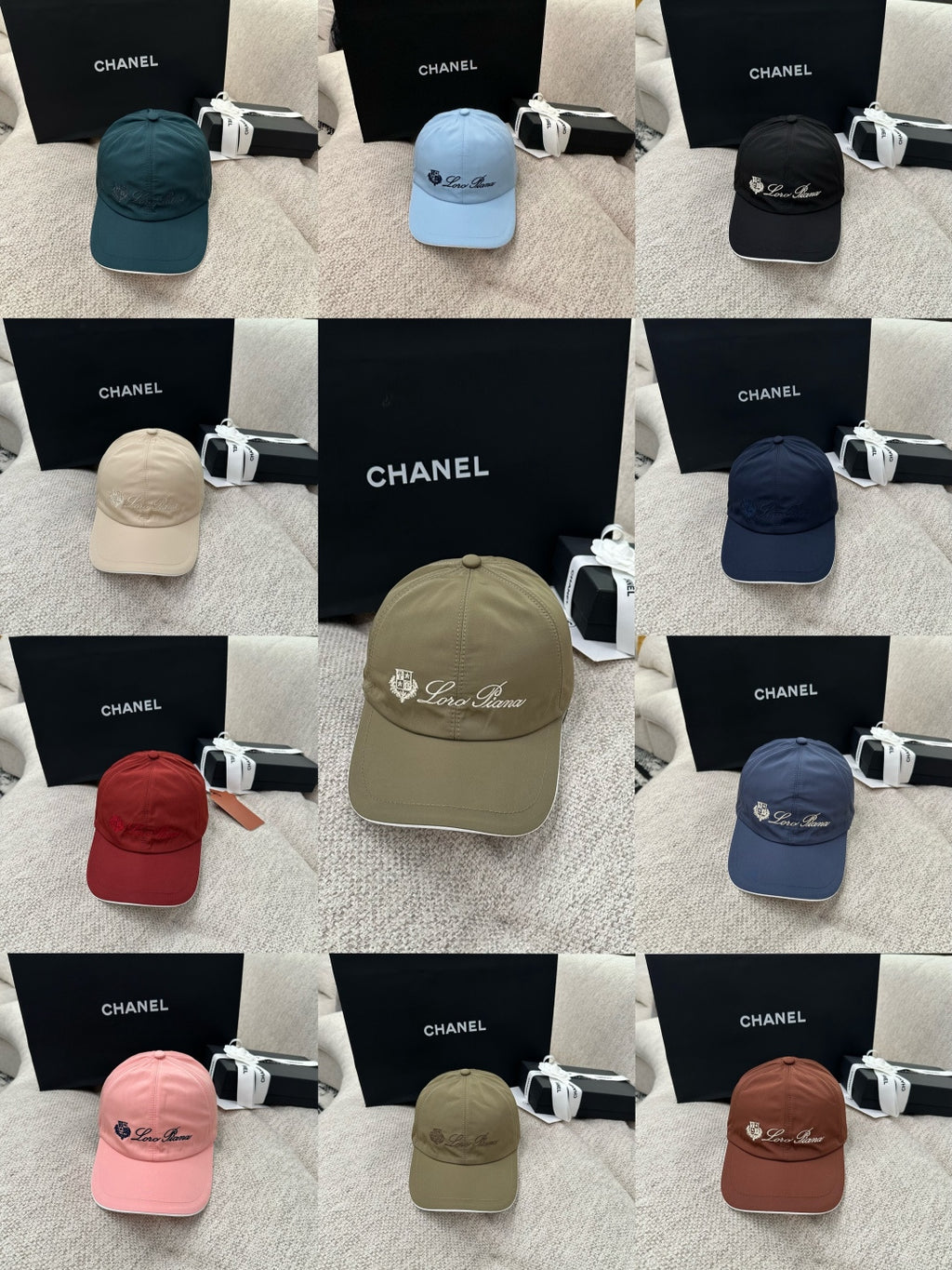 Loro Piana Logo Nylon Baseball Cap