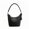 Prada Milano Black Leather Hobo Bag