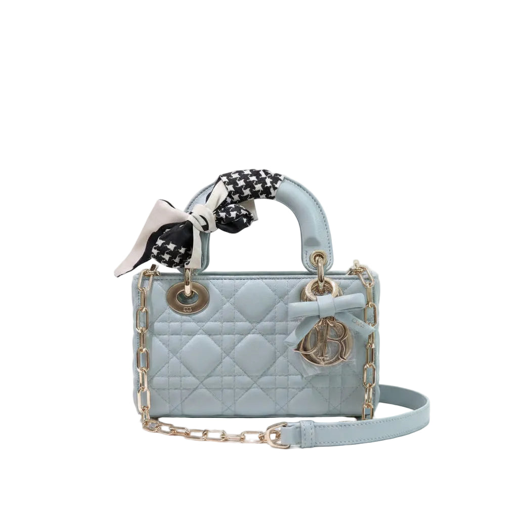 Christian Dior Lady D-Joy Bag – Powder Blue Cannage Leather