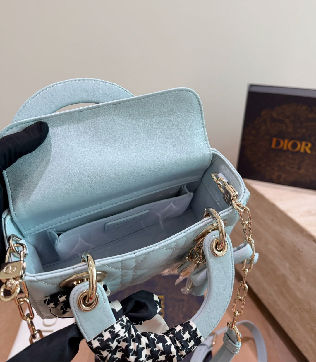 Christian Dior Lady D-Joy Bag – Powder Blue Cannage Leather