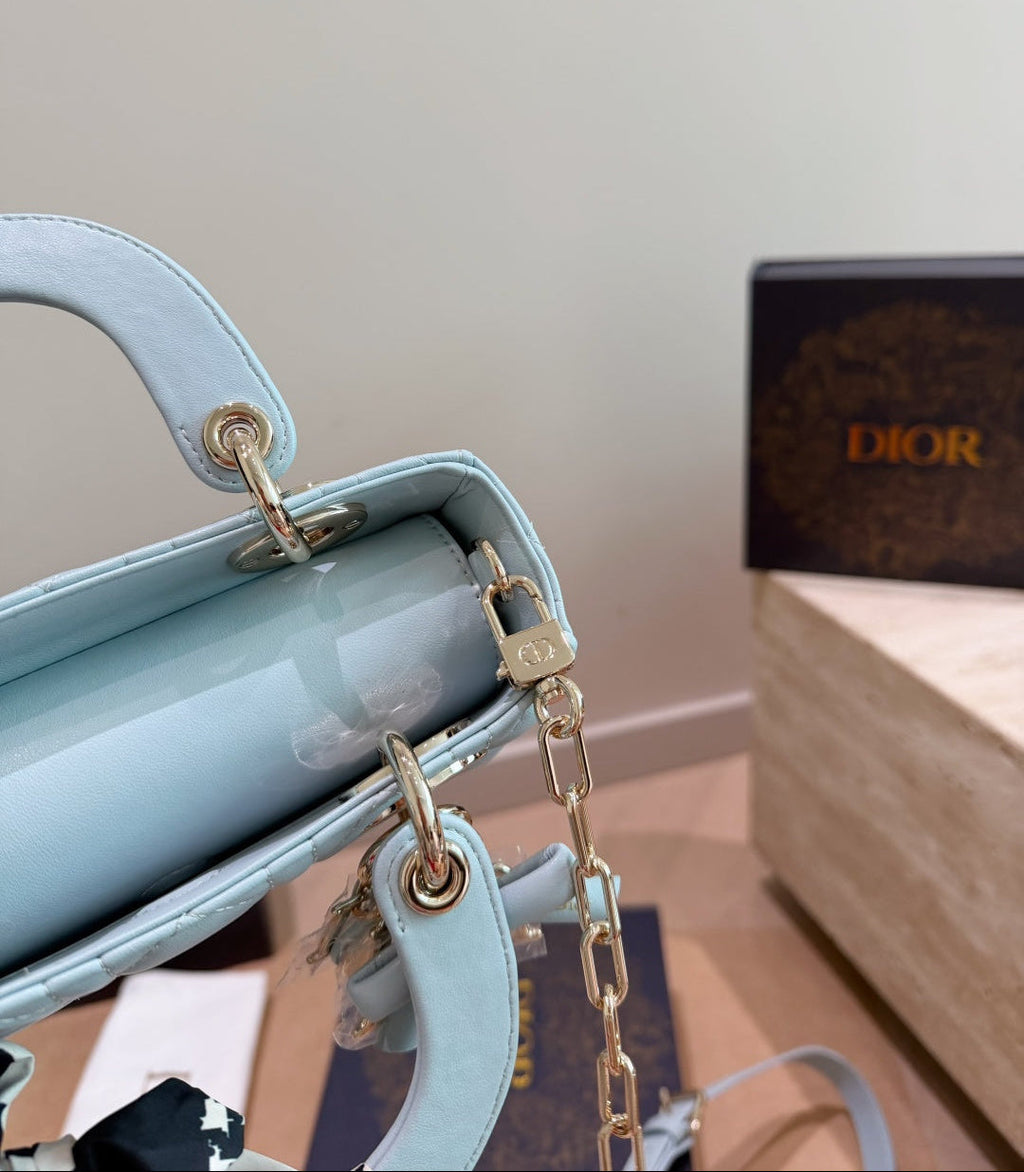 Christian Dior Lady D-Joy Bag – Powder Blue Cannage Leather