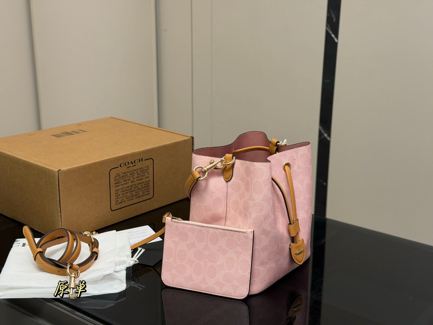 Coach Mini Bucket Bag – Blush Pink