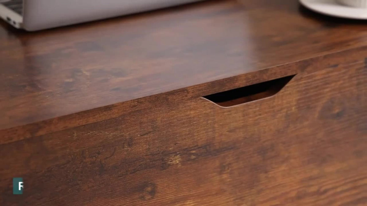 Coffee Table with Hidden Storage for Work, Display, and Everyday Use