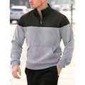 Harvey | Colour-Block Quarter-Zip Pullover