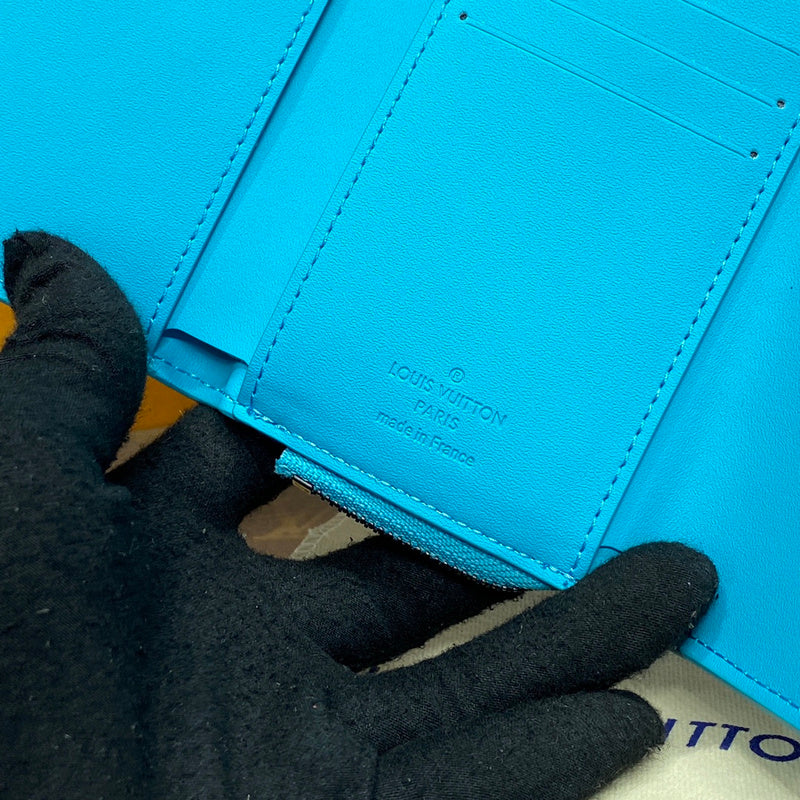 Louis Vuitton Pocket Organiser Card Holder – Turquoise Blue Monogram Empreinte