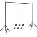 9x6.5ft Rectangular Backdrop Stand Adjustable Metal Background Stand for Wedding Ceremony Balloon Arch Photo Studio Birthday Anniversary Bridal Shower Party Decoration